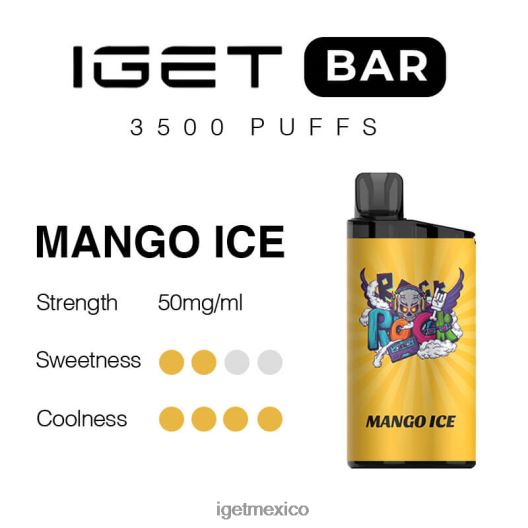 IGET Vape Online - barra 3500 inhalaciones N4LF8X299 hielo de mango