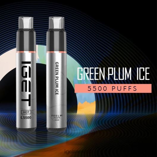 IGET Sale - Me calenté - 5500 inhalaciones N4LF8X538 hielo de ciruela verde